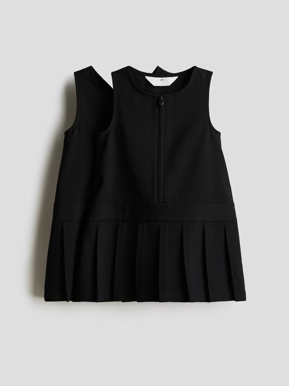 H&M Black Pleated School Jumper Dress